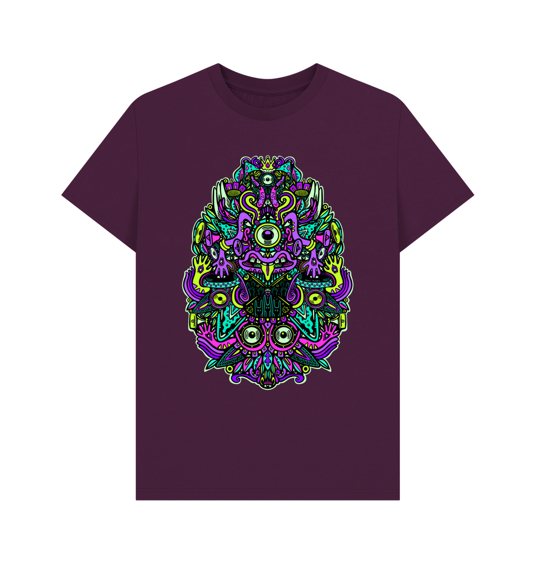 Purple Ravealon Organic Cotton Unisex T-shirt Rave