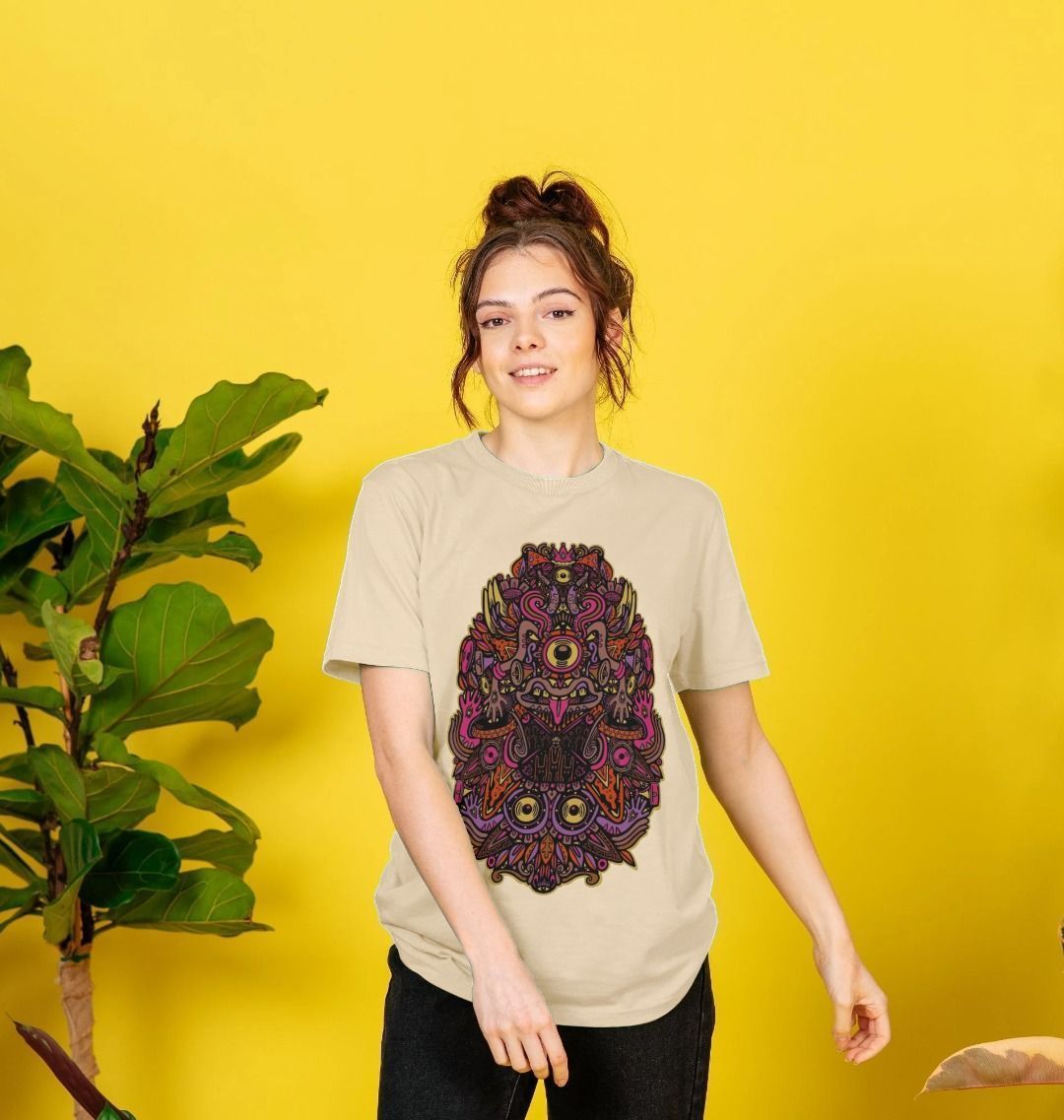 Ravealon Organic Cotton Unisex T-shirt Tan