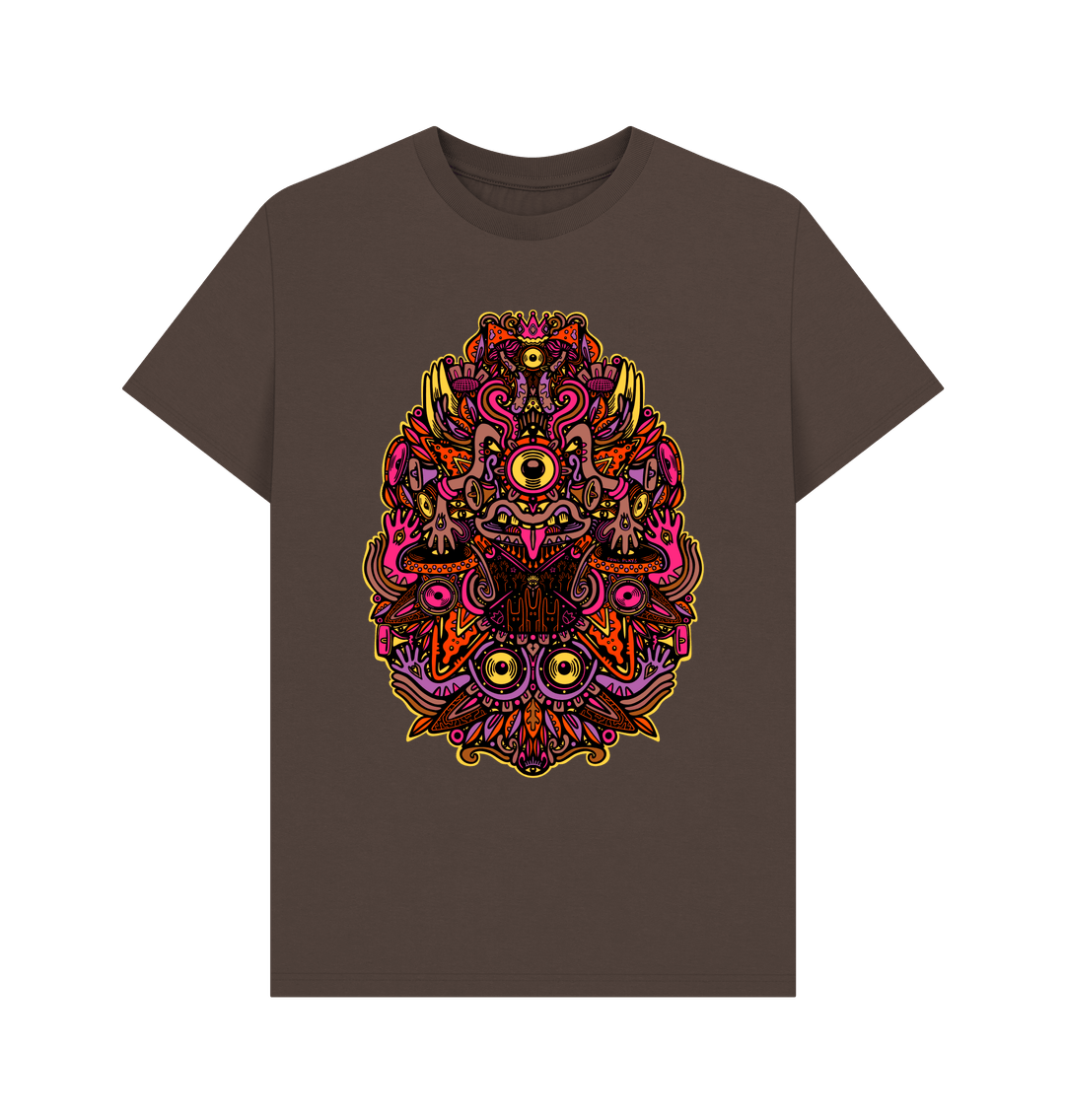 Chocolate Ravealon Organic Cotton Unisex T-shirt Tan