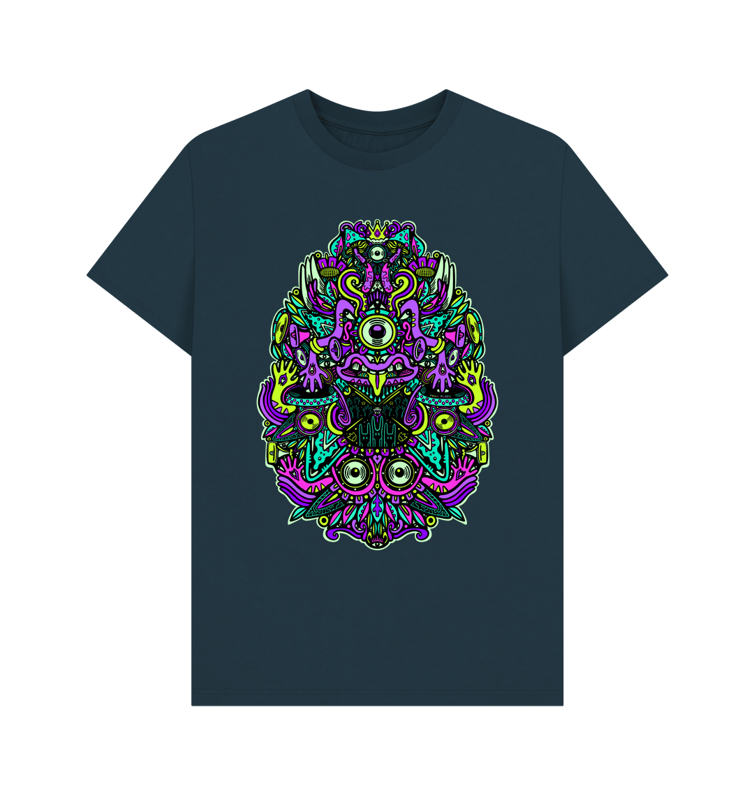 Denim Blue Ravealon Organic Cotton Unisex T-shirt Rave