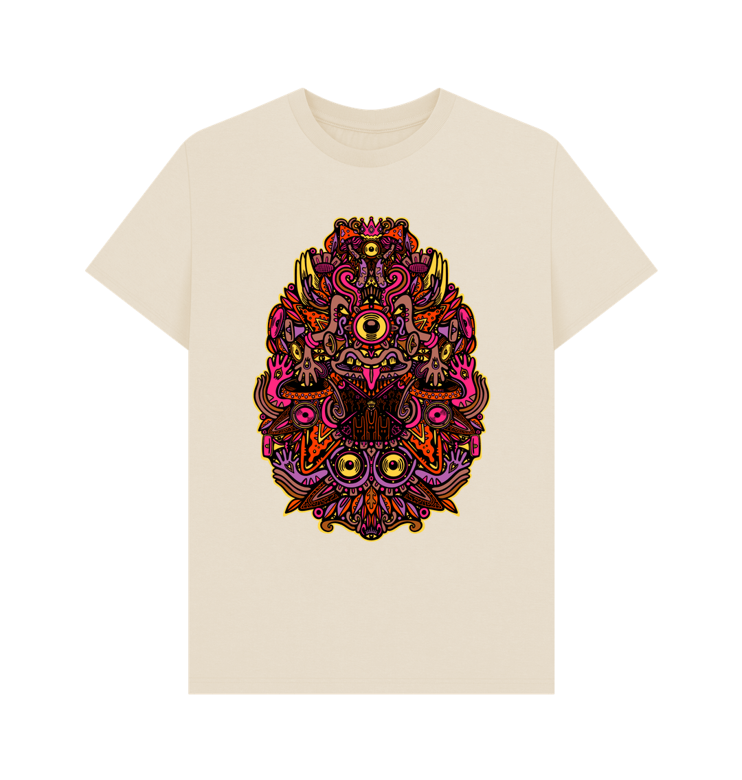 Oat Ravealon Organic Cotton Unisex T-shirt Tan