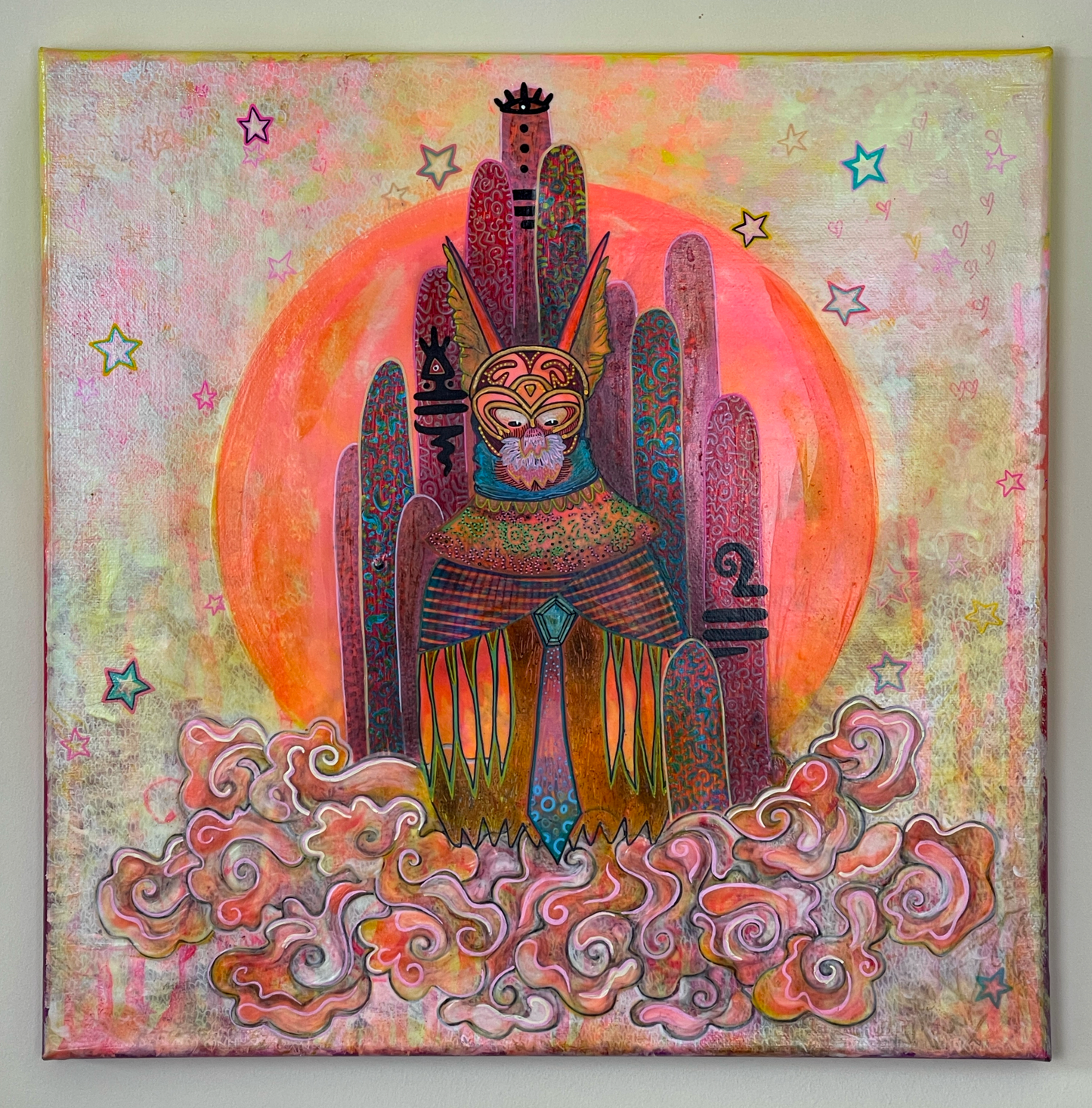 Bird Man Original Canvas