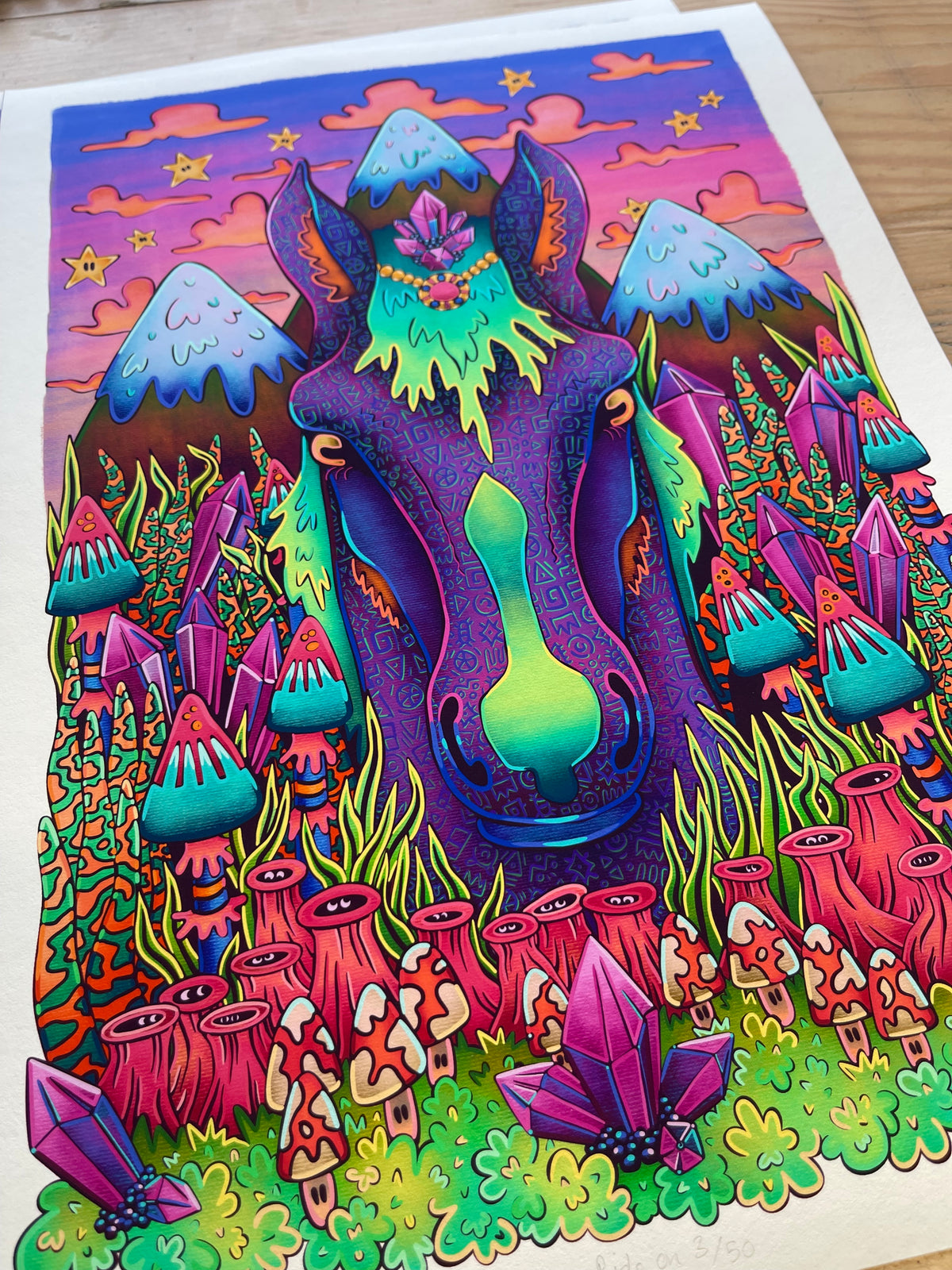 Ride On Ancient Horse Print