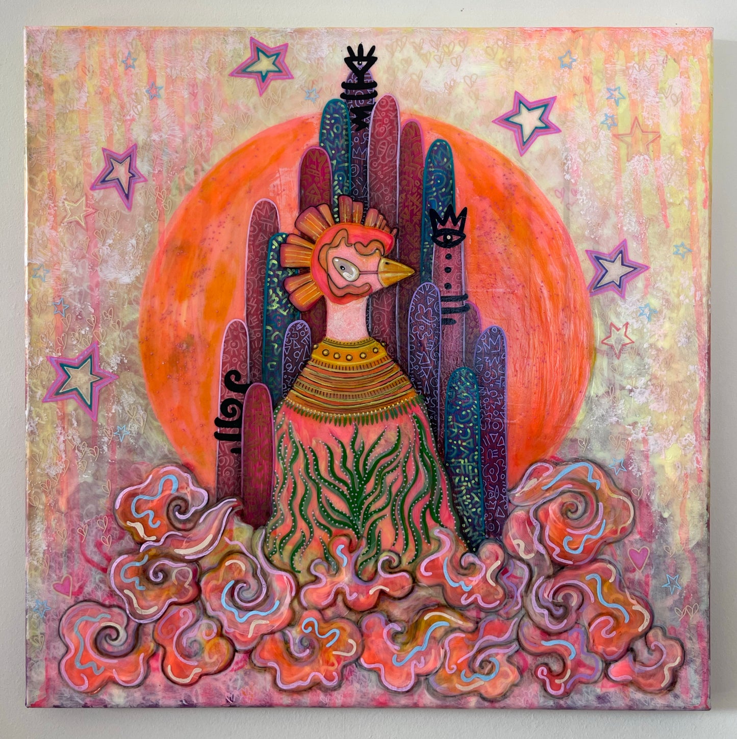 Pink Moon Original Canvas