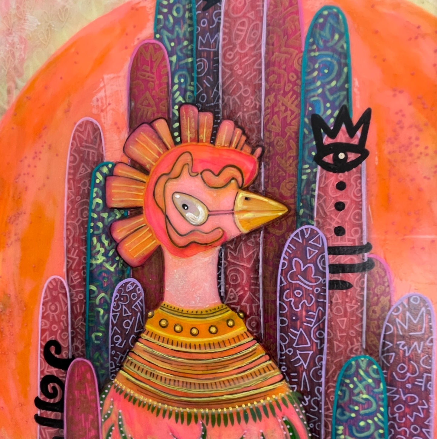 Pink Moon Original Canvas