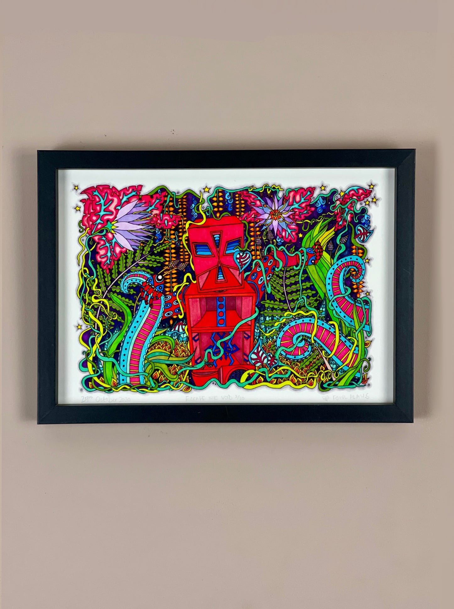 SALE Jungle Void Robot Speaker Archival Print