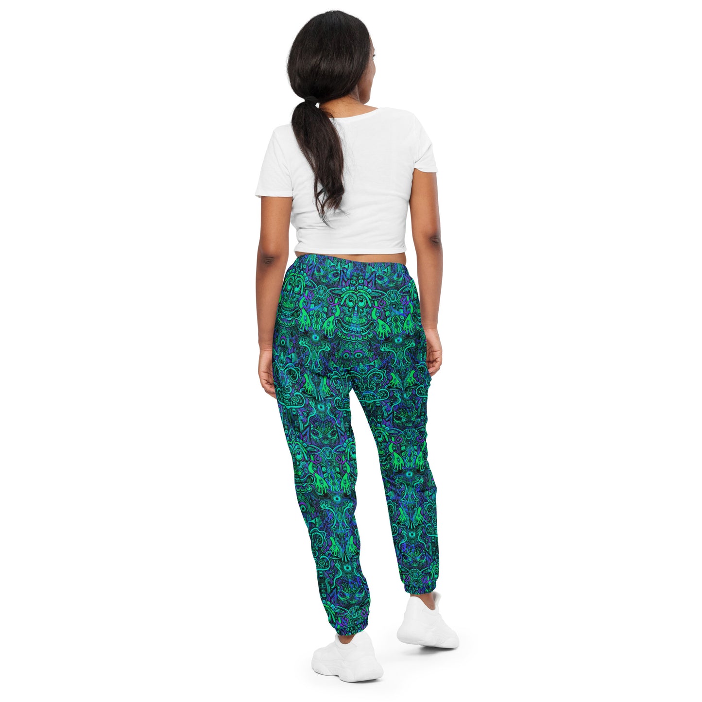 Ravealon Unisex Joggers Purple and Turquoise