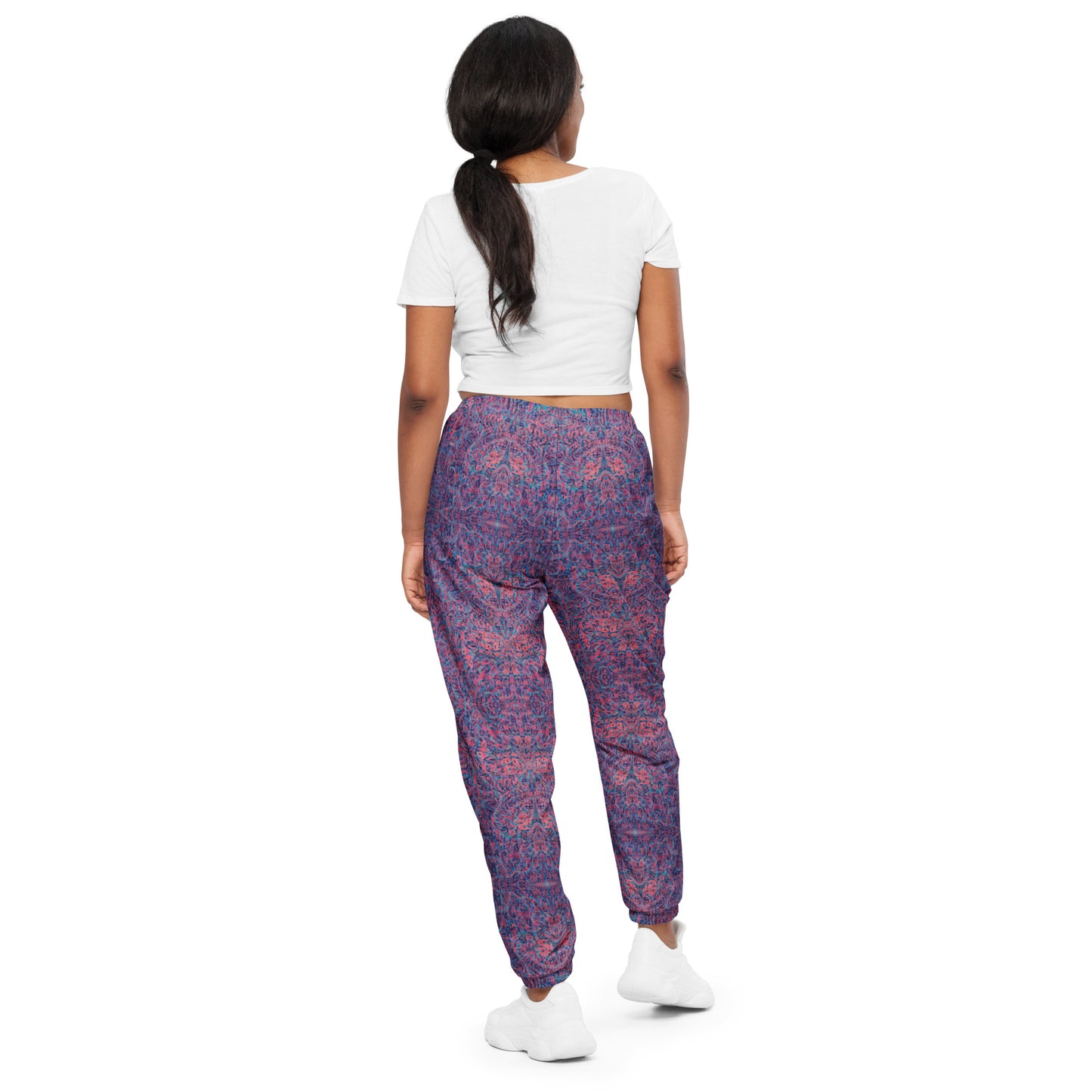 Psychedelic Kaleidoscope Unisex Joggers Baby Blue