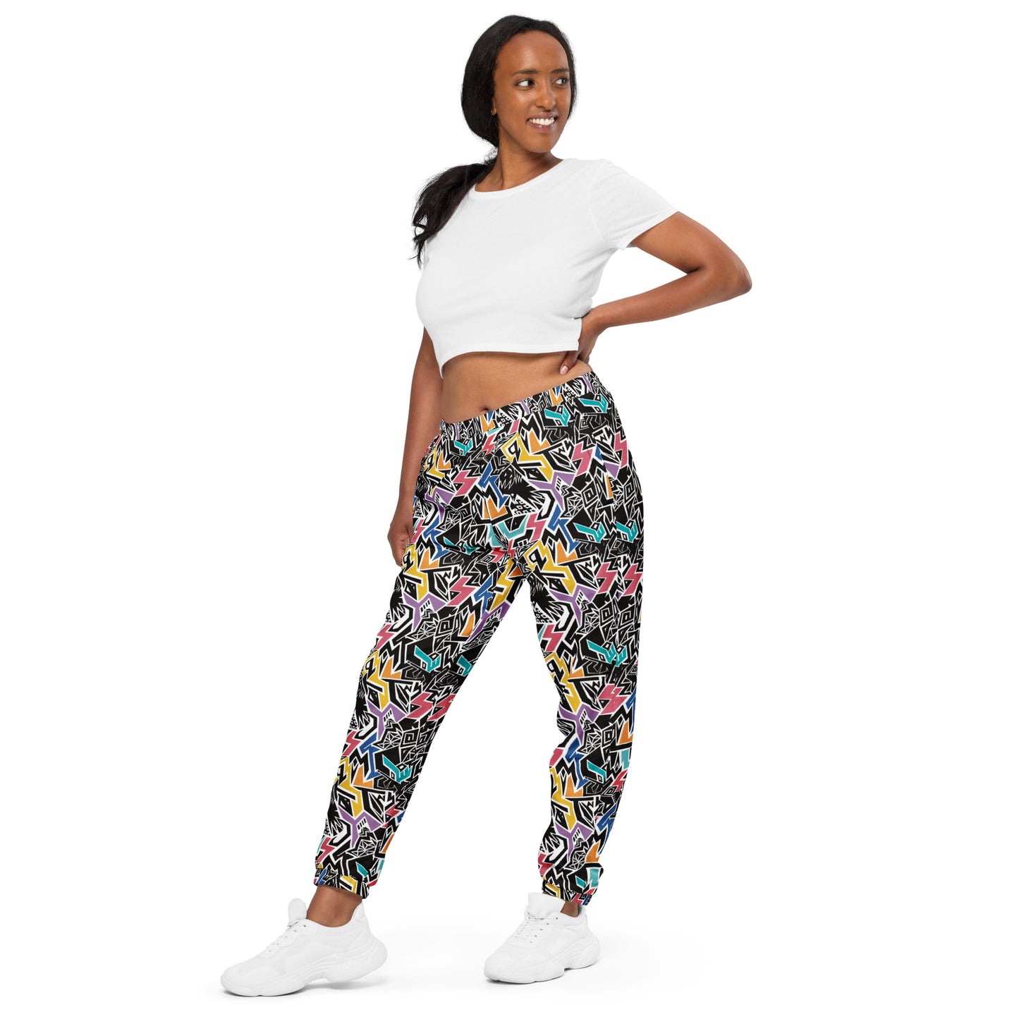 Smile At Life Unisex Joggers Rainbow