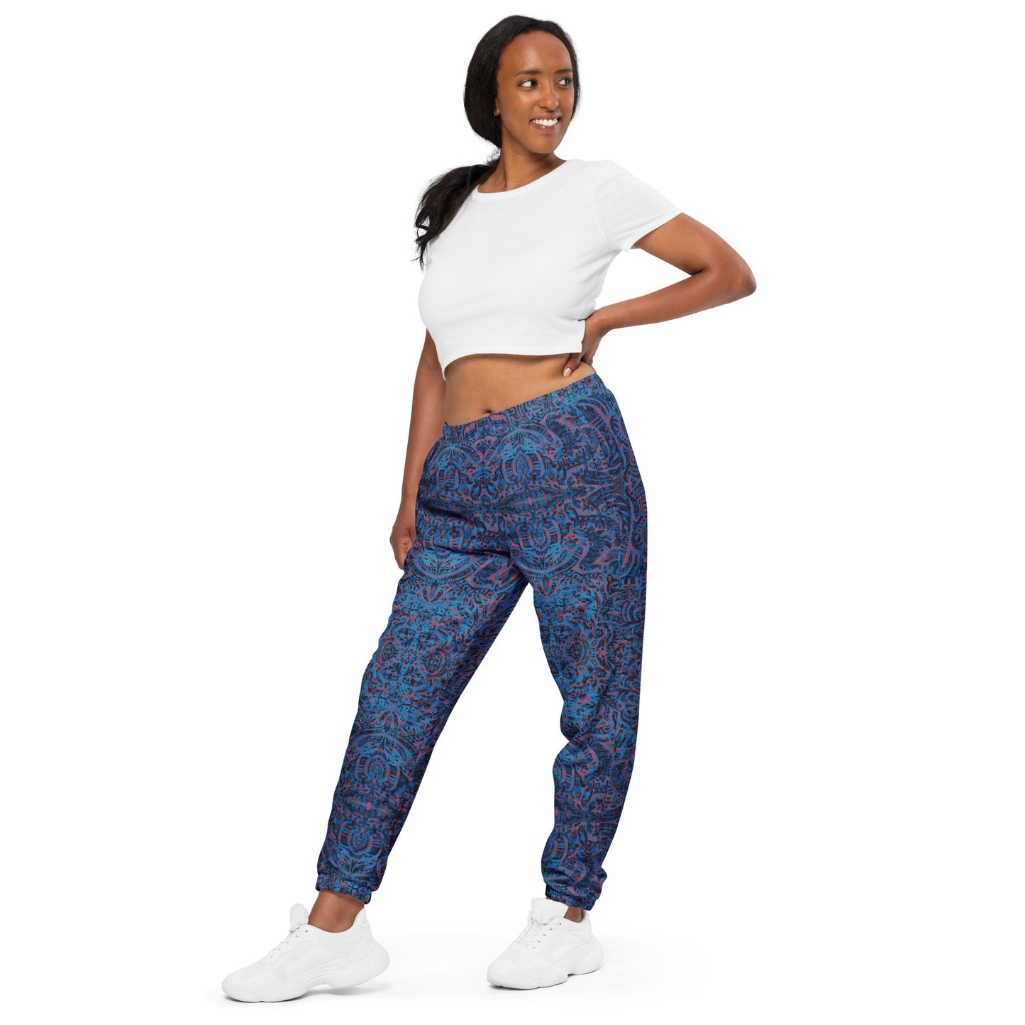 Psychedelic Kaleidoscope Unisex Joggers Blue