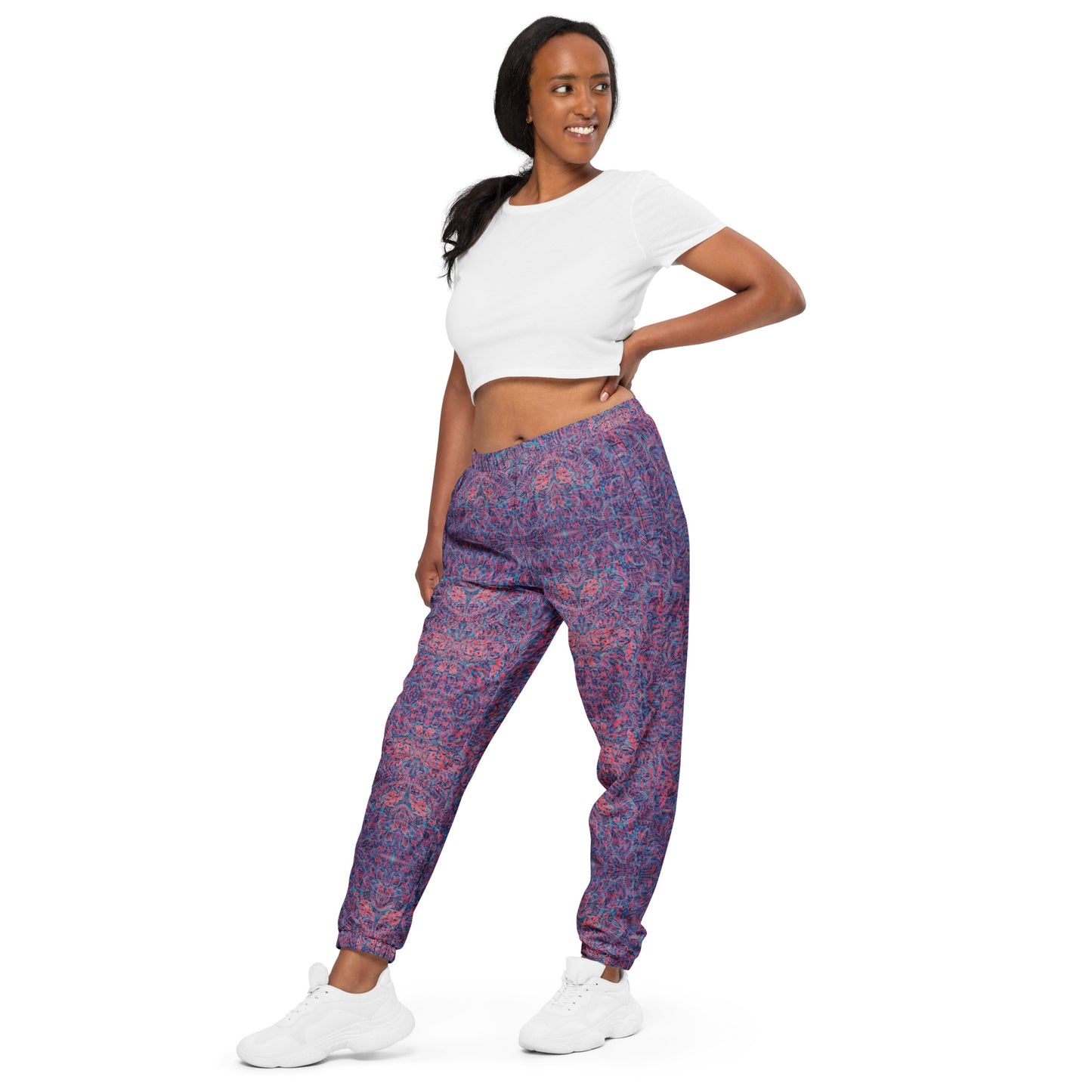 Psychedelic Kaleidoscope Unisex Joggers Baby Blue
