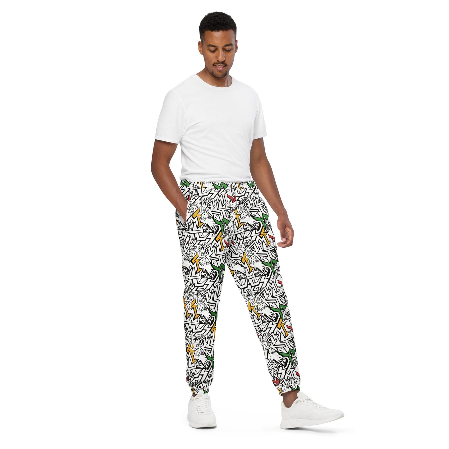 Smile At Life Unisex Joggers White