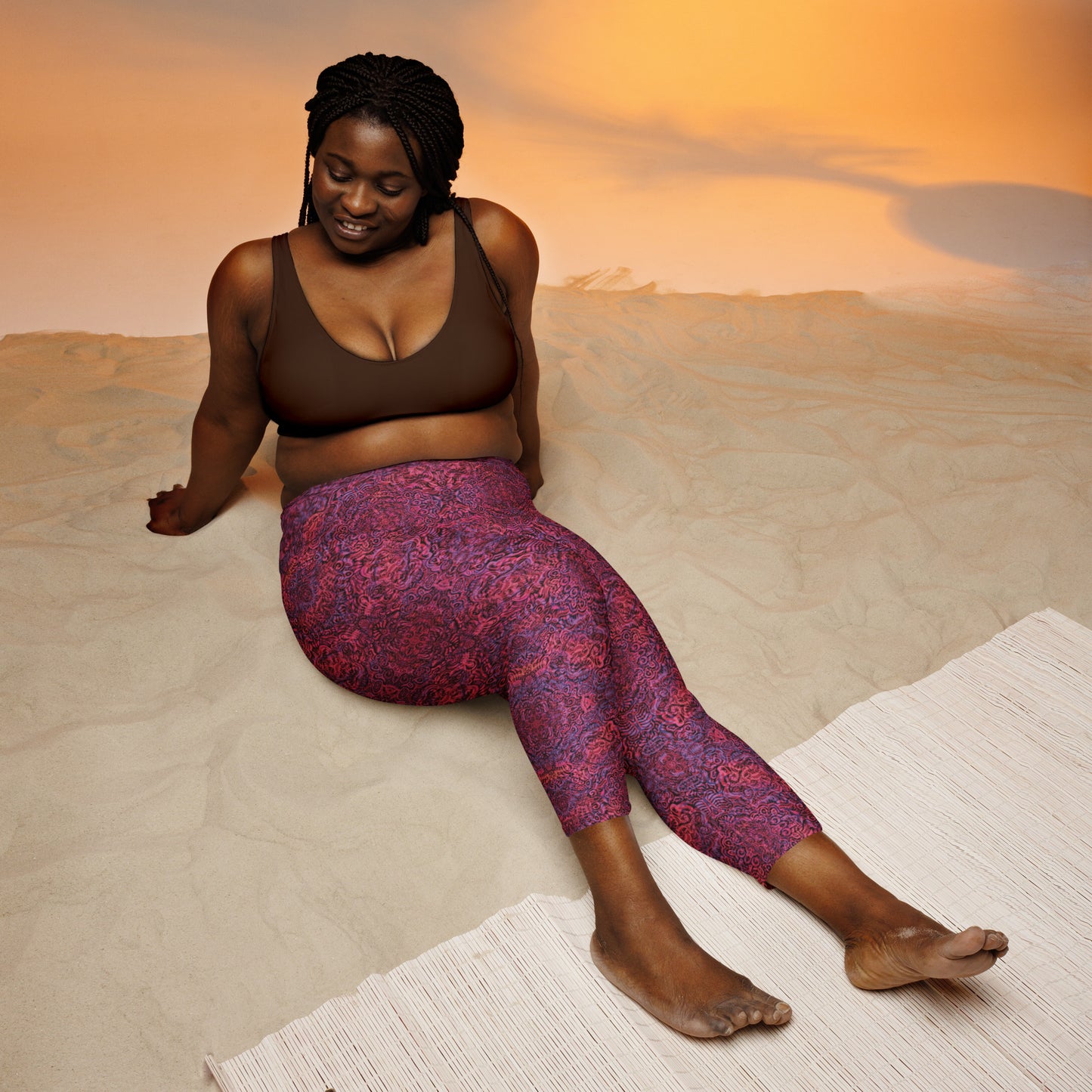 Magenta Bones Statement Leggings