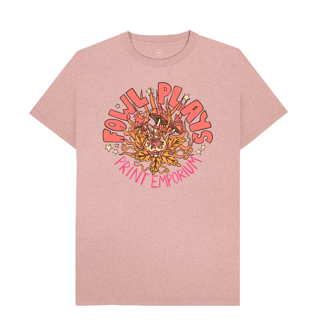 Sunset Pink Fowl Plays Print Emporium Mushroom Delight Salmon Remill