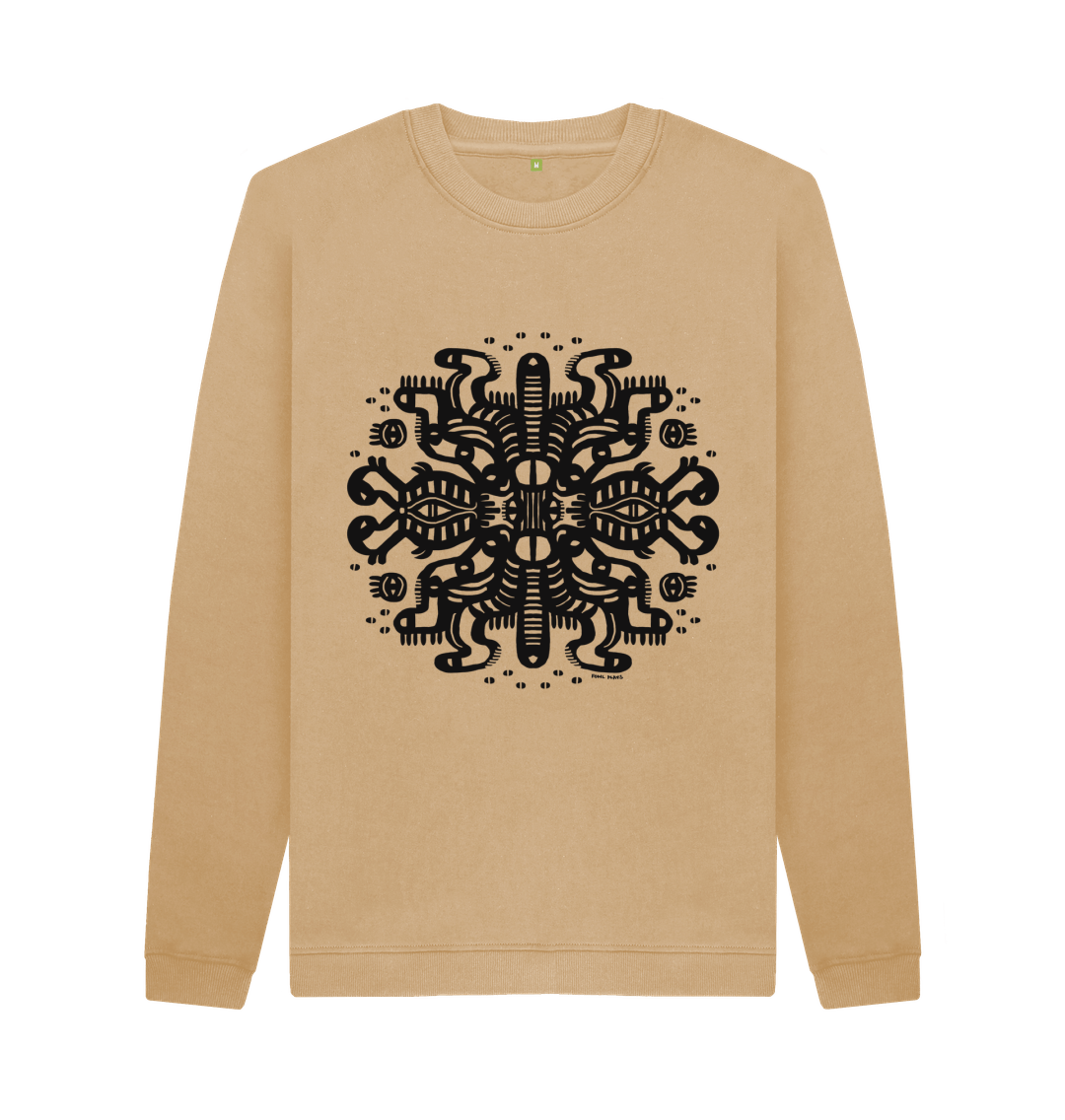 Sand Squidmates Organic Cotton Unisex Sweater