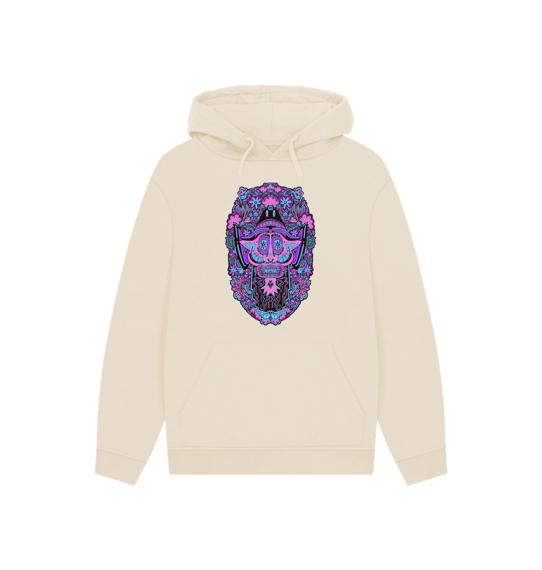 Oat Mushroom Man Unisex Organic Cotton Hoodie Neon Pop