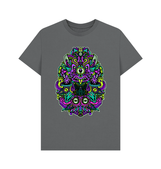 Slate Grey Ravealon Organic Cotton Unisex T-shirt Rave