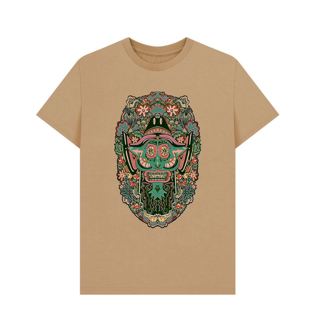 Sand Mushroom Man Unisex Organic Cotton T-shirt Primary