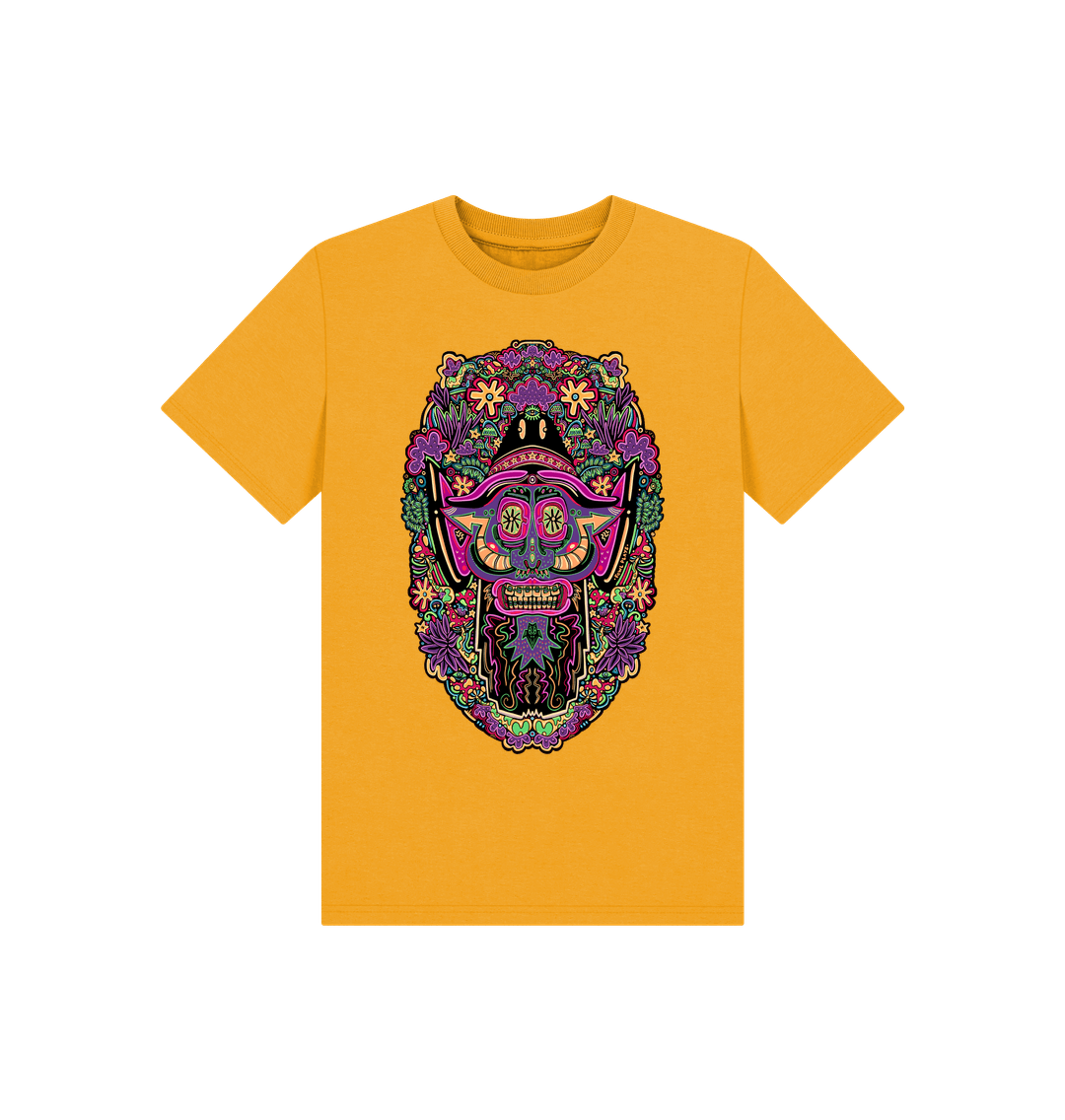 Mustard Printed Kids T-Shirt