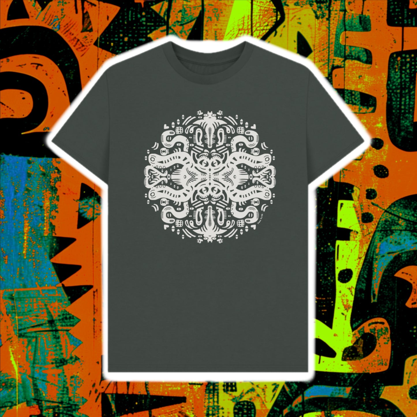 Squid Games Organic Cotton Unisex T-shirt White Print