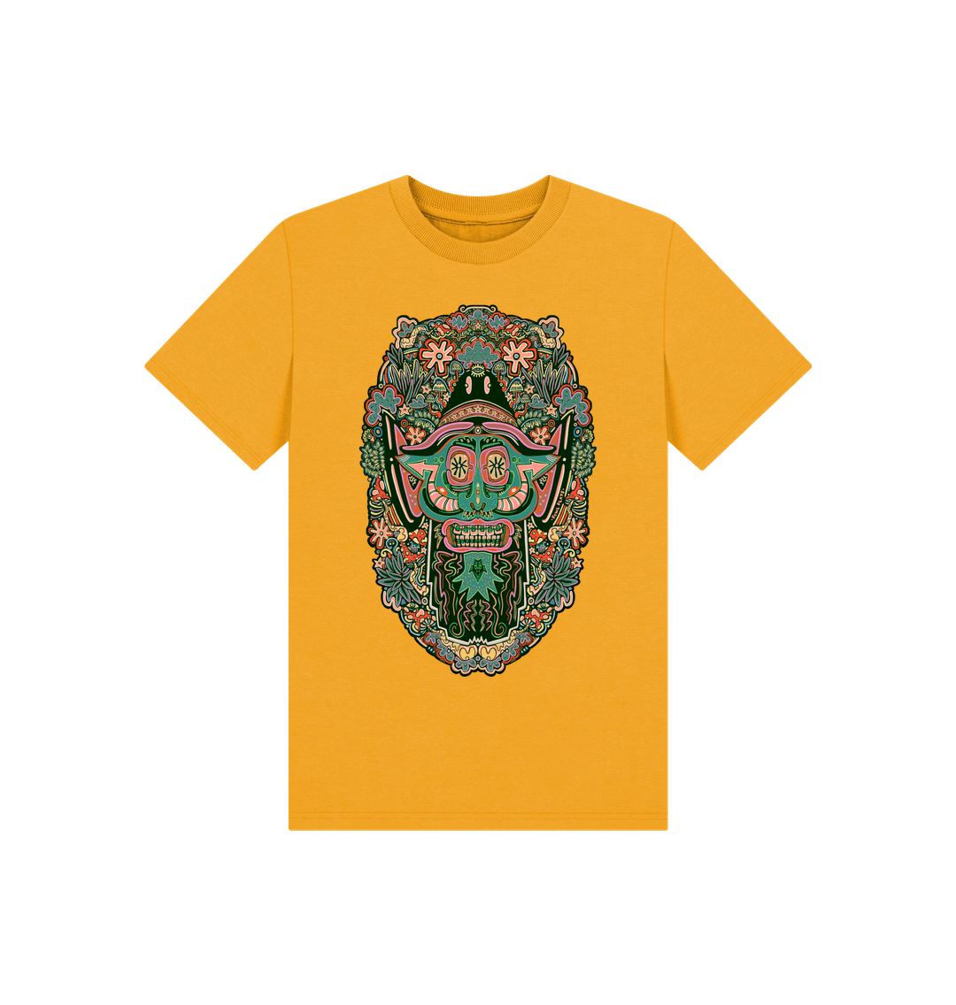 Mustard Printed Kids T-Shirt