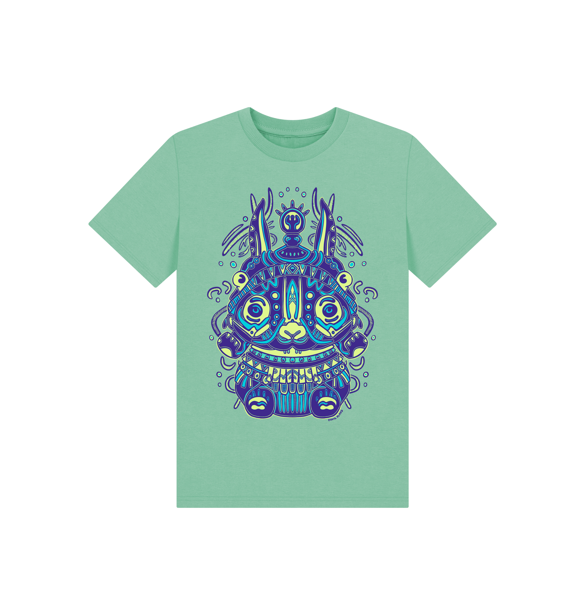 Peppermint Printed Kids T-Shirt Front