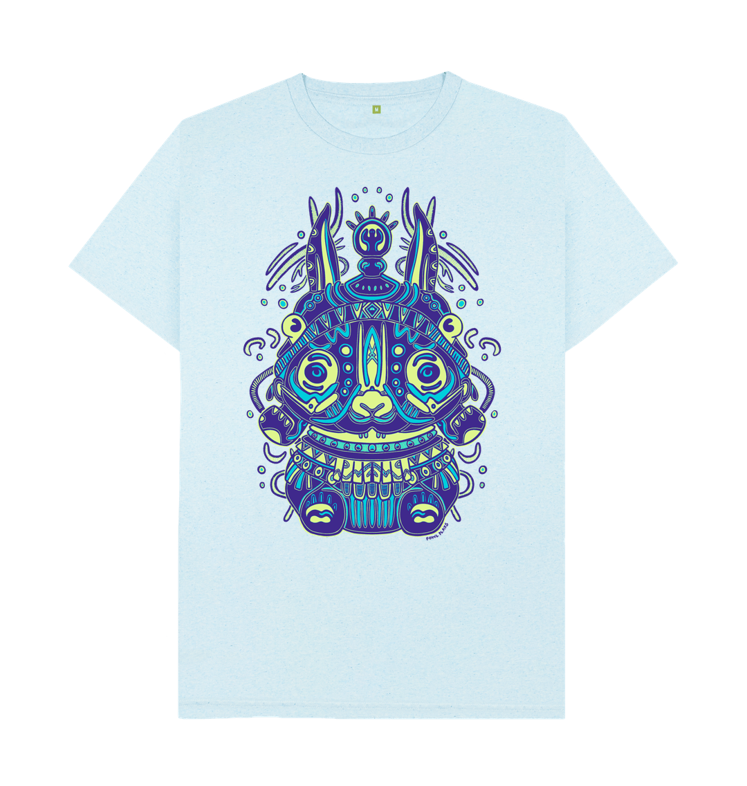 Light Blue Recycled Printed T-Shirt