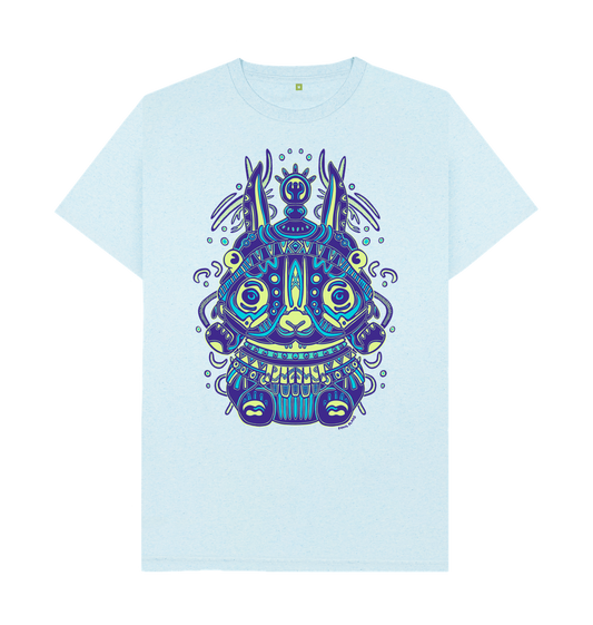 Light Blue Recycled Printed T-Shirt