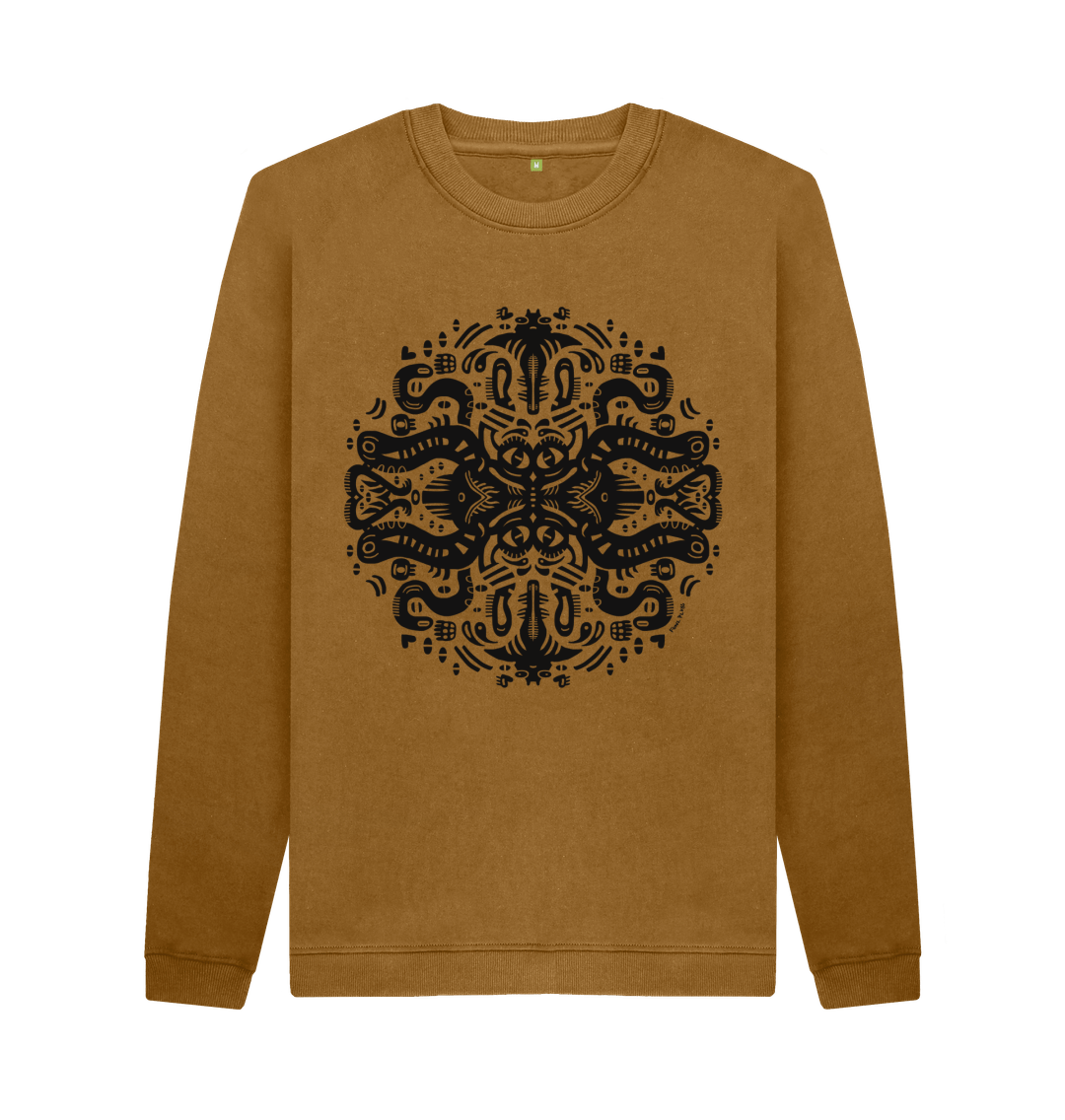 Brown Squid Games Unisex Organic Cotton Sweater