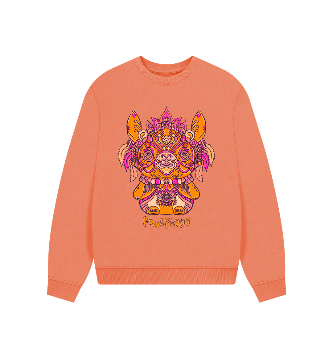 Apricot Printed Sweater