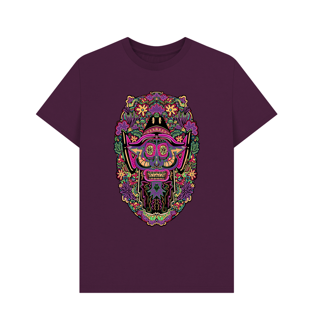 Purple Mushroom Man unisex Organic Cotton T-shirt Original