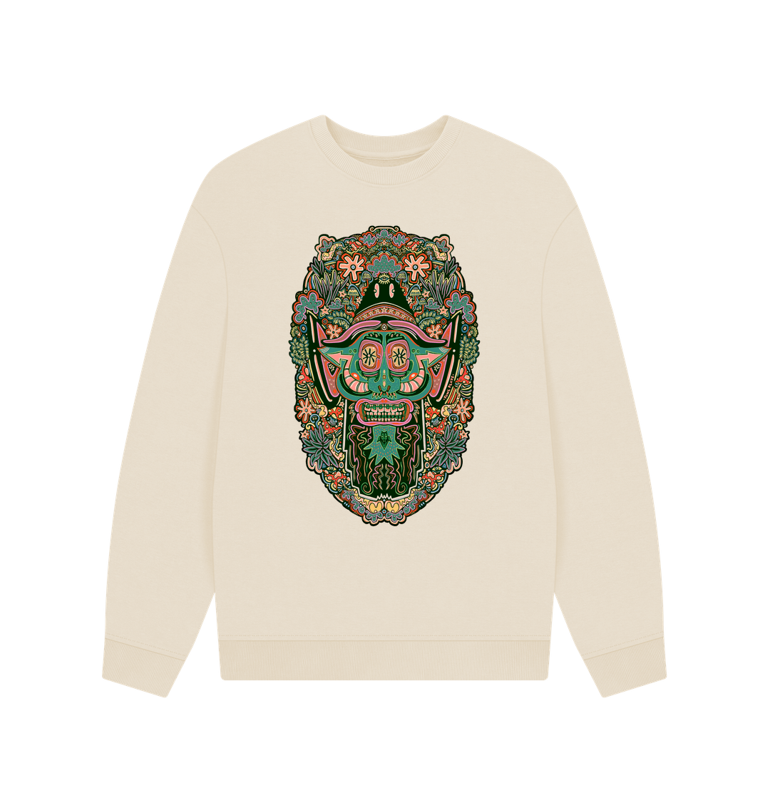 Oat Mushroom Man Unisex Organic Cotton Oversized Sweater Primary