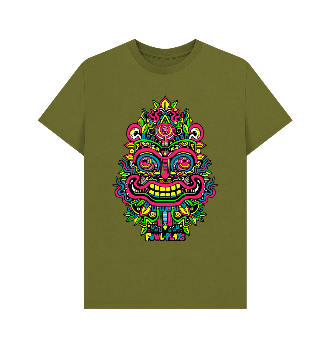 Moss Green Printed T-shirt