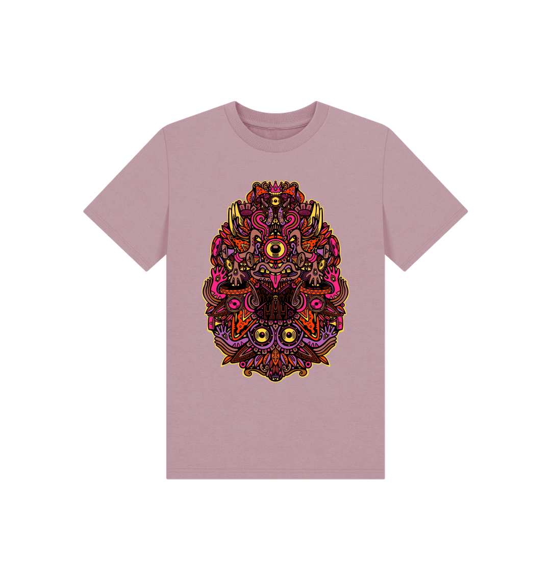 Mauve Printed Kids T-Shirt