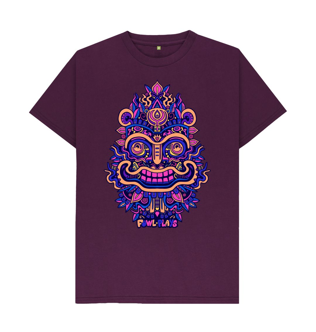 Purple Smiling Mask Unisex T-shirt Rave