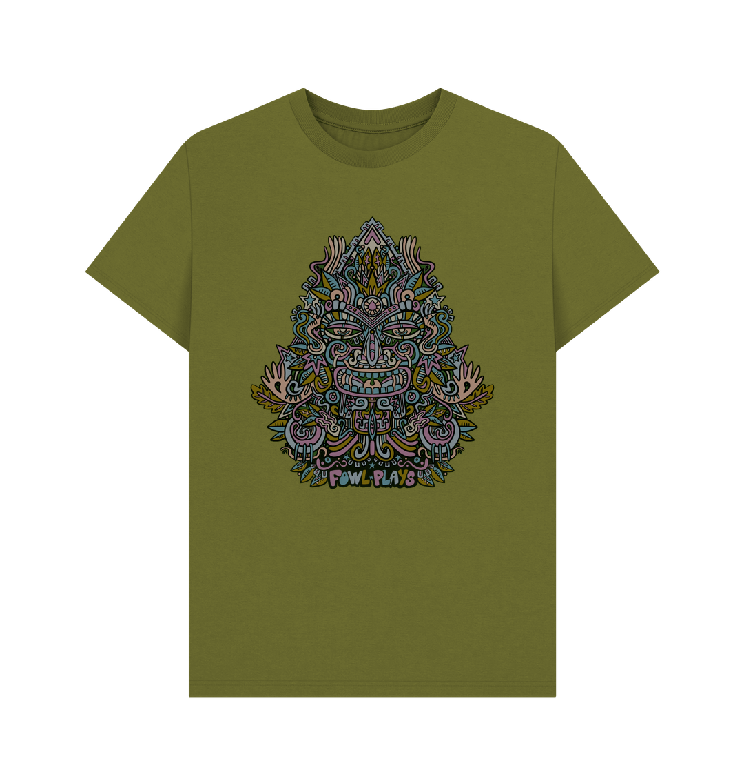 Moss Green Printed T-shirt