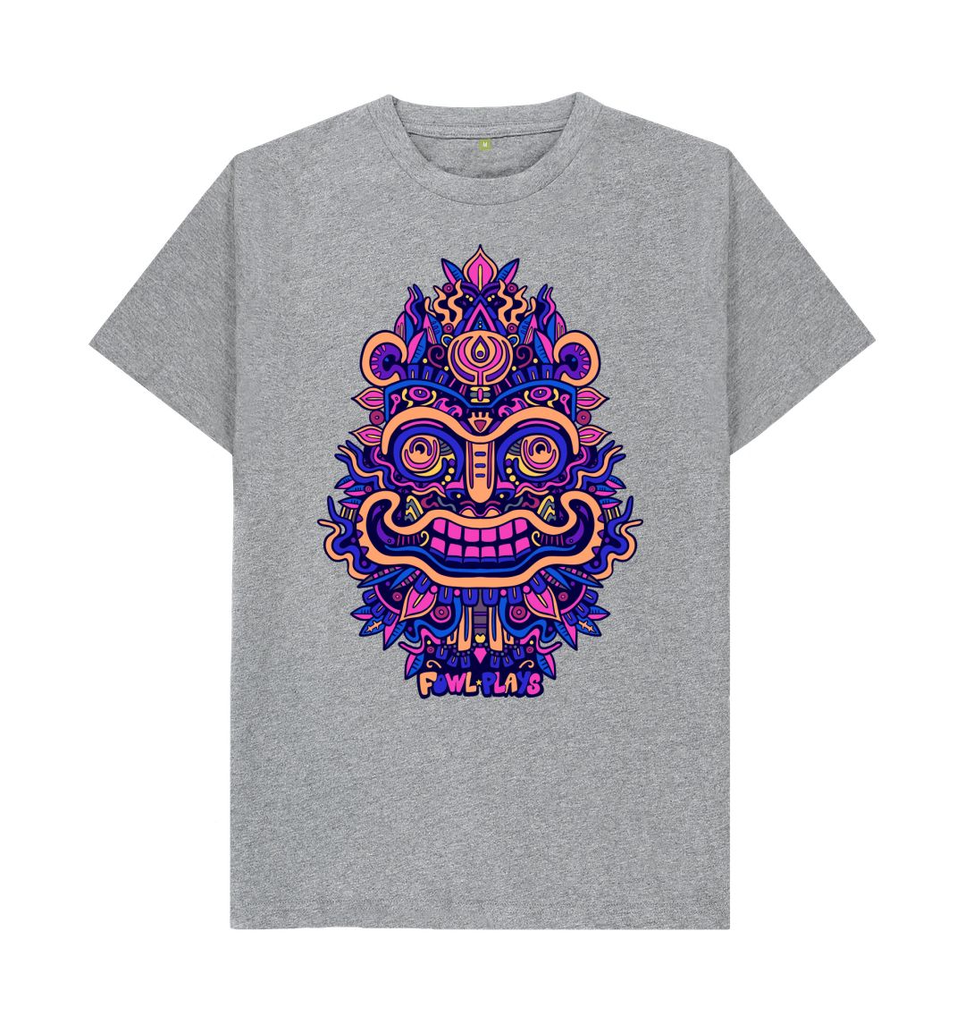 Athletic Grey Smiling Mask Unisex T-shirt Rave