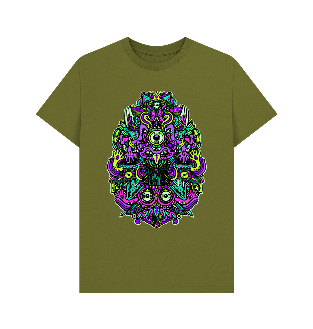 Moss Green Ravealon Organic Cotton Unisex T-shirt Rave
