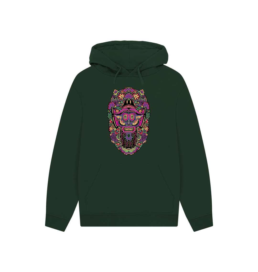 Evergreen Mushroom Man Unisex Organic Cotton Hoodie Original