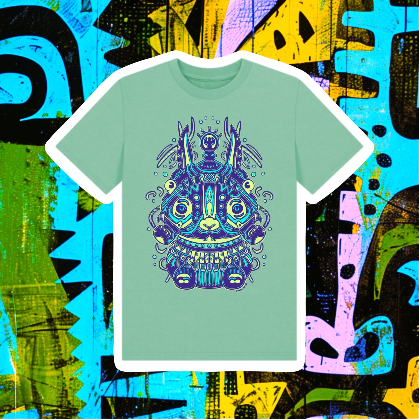 Spirit Of The Night Kids Unisex Organic Cotton T-shirt Blue