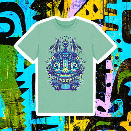 Spirit Of The Night Kids Unisex Organic Cotton T-shirt Blue