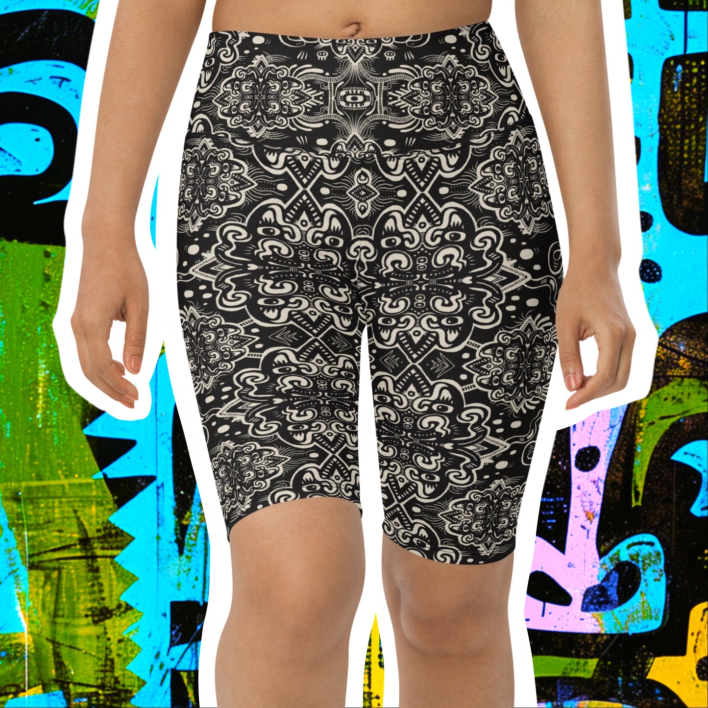 Catnip Statement Shorts Black and White