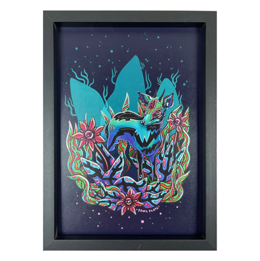 SALE Dik Dik Antelope Neon Fantasy Digital Print