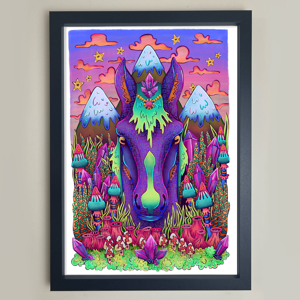 Ride On Ancient Horse Print