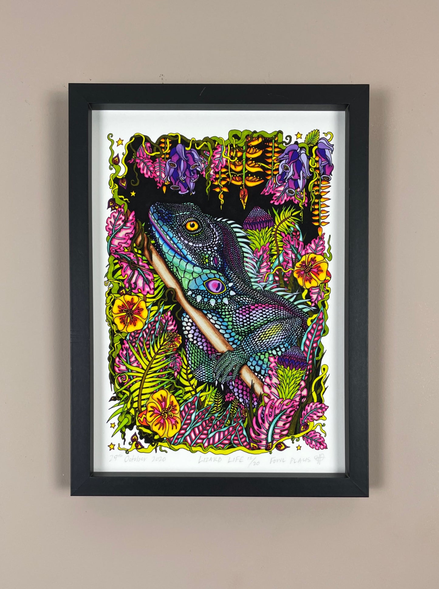 SALE Lizard Archival Print