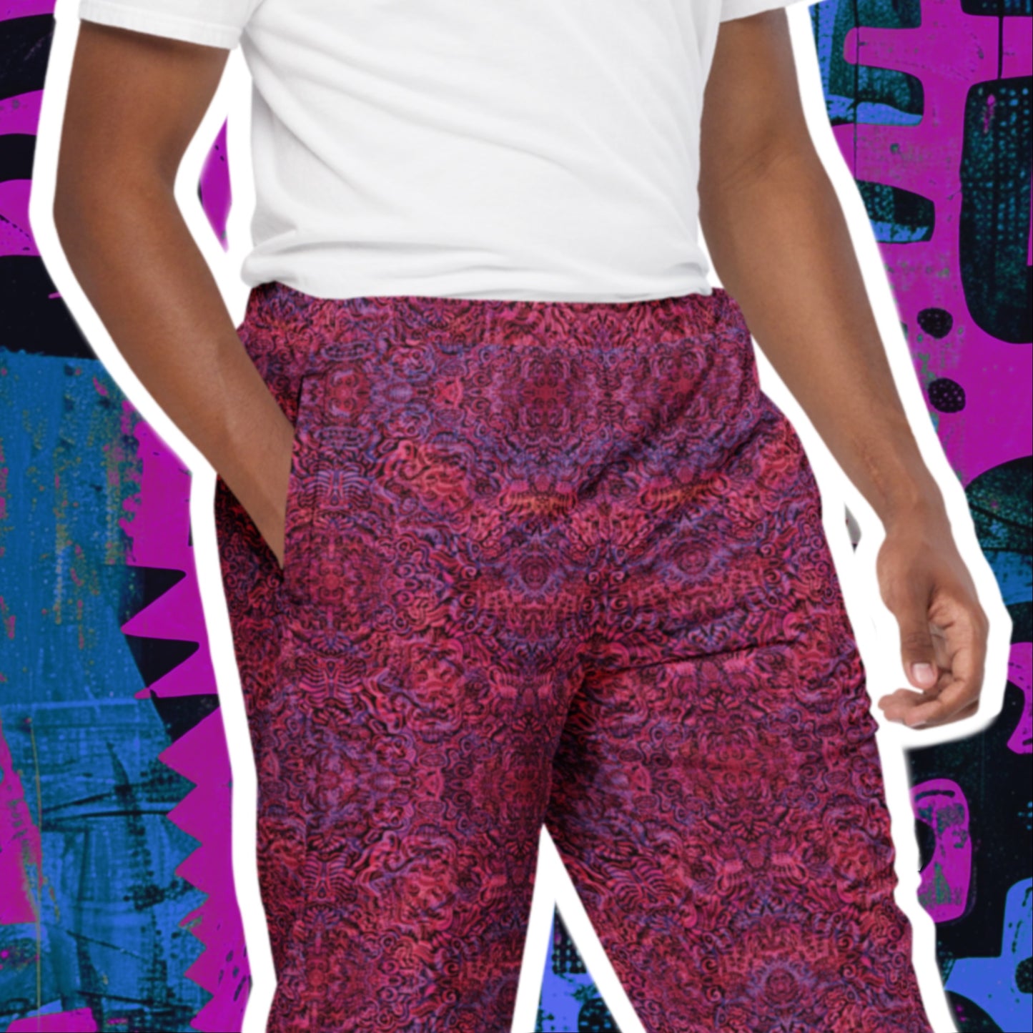 Magenta Bones Unisex Joggers