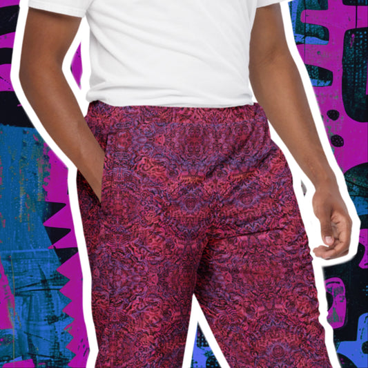 Magenta Bones Unisex Joggers