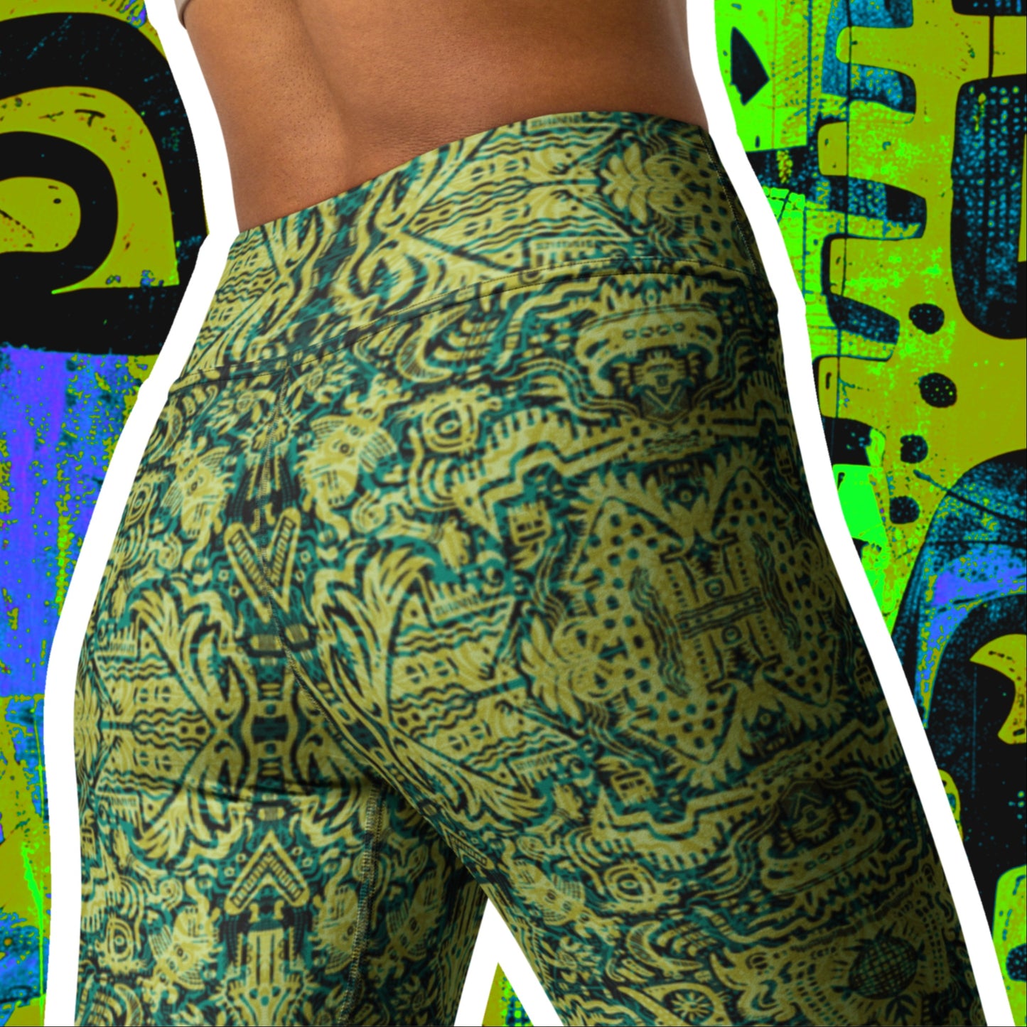 Ministry Of Souls Statement Leggings Lemon