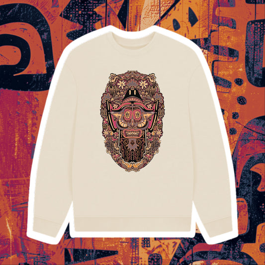 Mushroom Man Unisex Organic Cotton Oversized Sweater Autumn