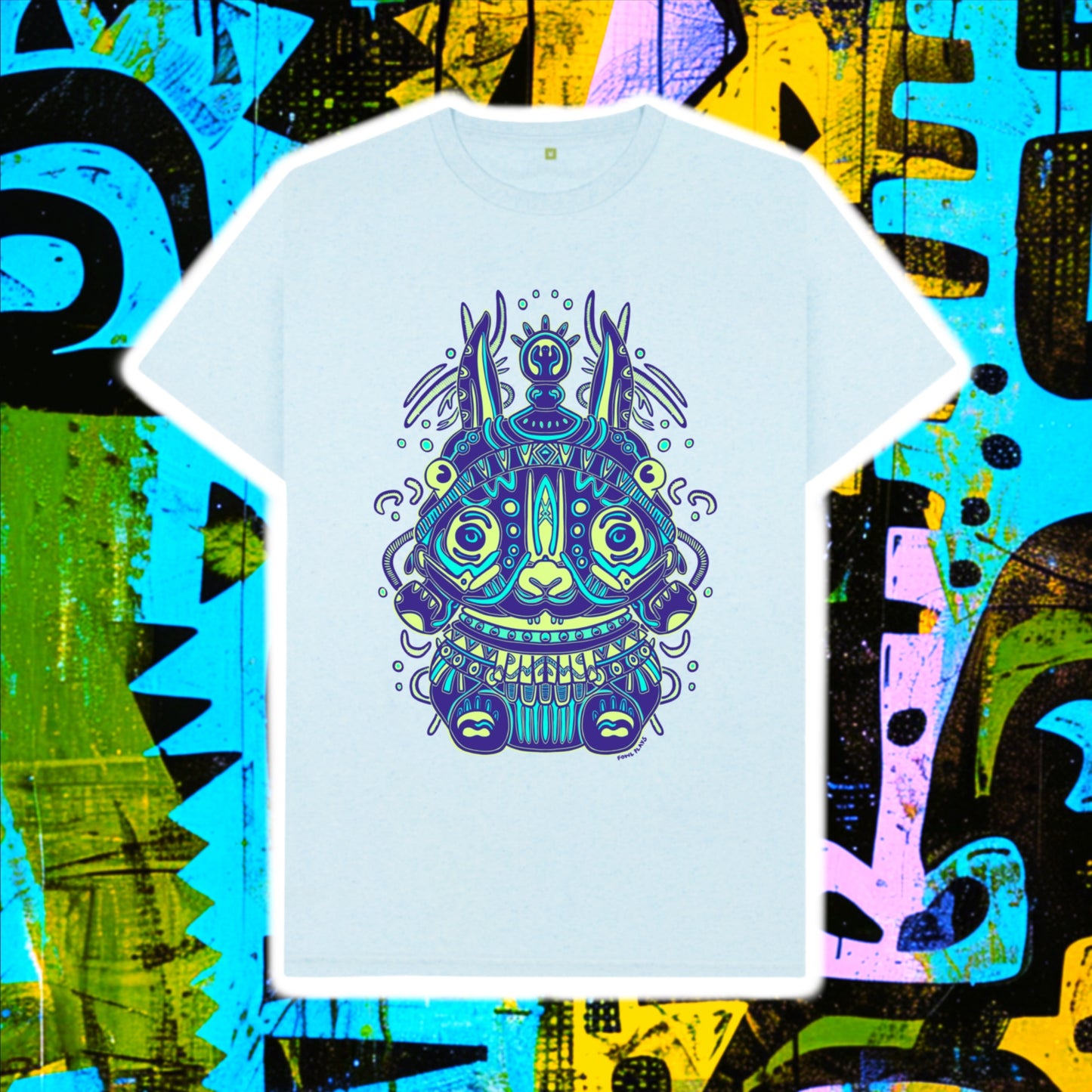 Spirit Of The Night Organic Cotton Unisex T-shirt Remill Blue